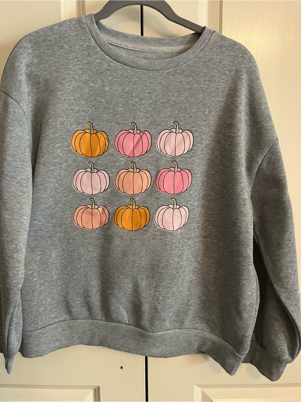 SHEIN Light Gray Cozy Fleece Pullover